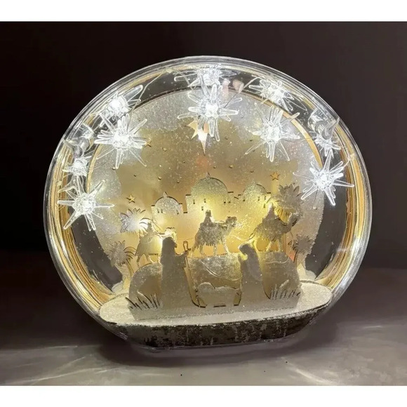 Other - Baby Jesus In Bethlehem Light Up Display Christmas